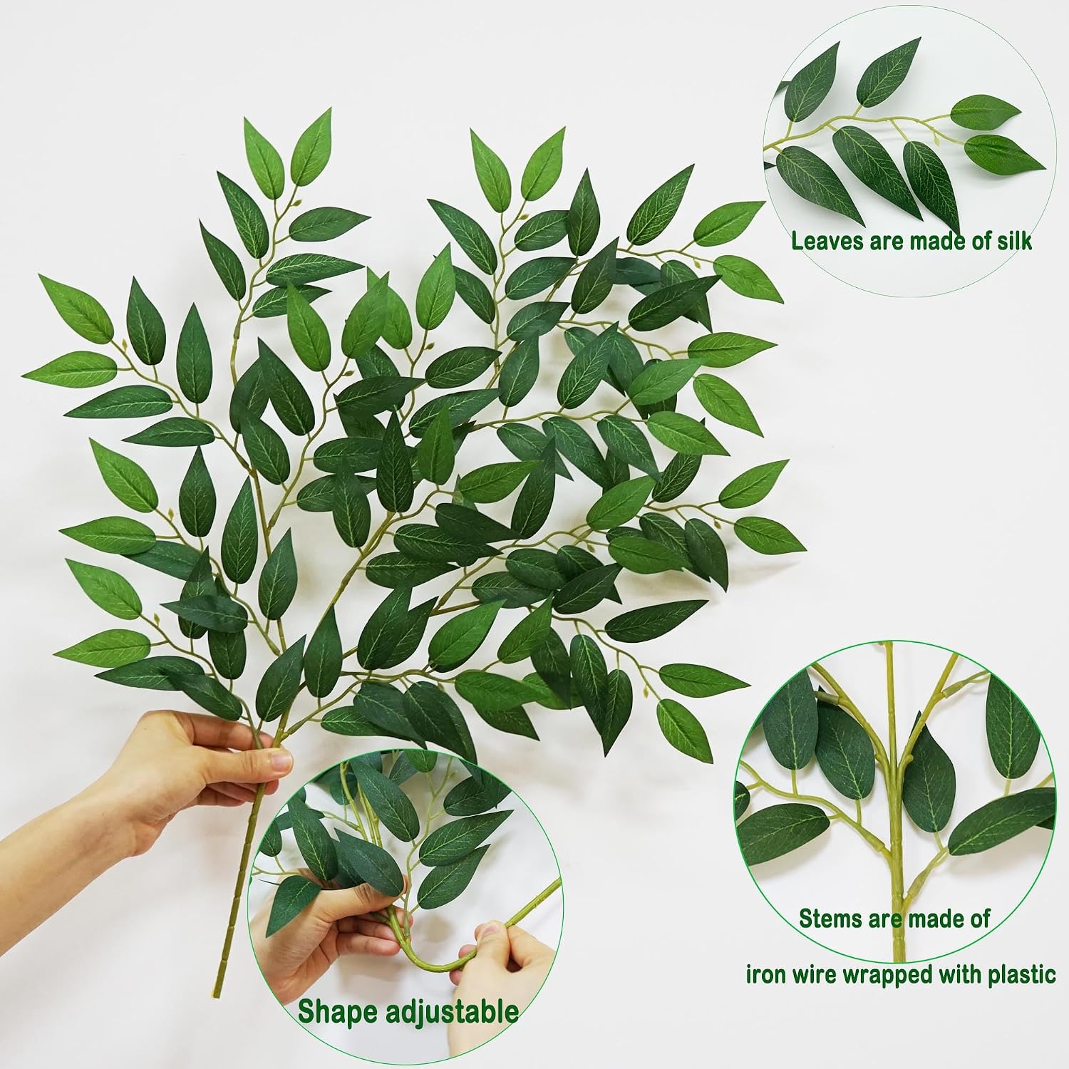 130Pcs 68CM Artificial Italian - Ruscus Stem Faux review and price